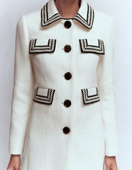 Pocket Detail Coat-Ivory / Boden Discount