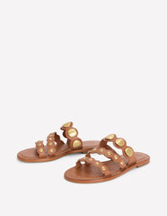 Asymmetric Disc Mule-Tan Discs / Boden On sale