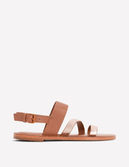 Asymmetric Sandal-Tan/Gold / Boden On sale