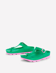 Lyla Toe Post Sandals-Green/Pink / Boden us