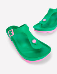 Lyla Toe Post Sandals-Green/Pink / Boden us