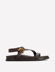 Chunky Asymmetric Sandal-Chocolate / Boden Sale