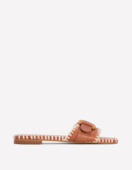 Trim Detail Flat Sandal-Tan / Boden Outlet