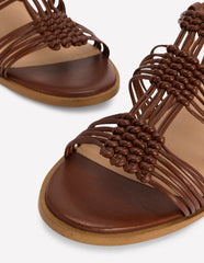Multi Strap Knot Sandal-Tan / Boden Outlet