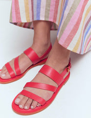 Asymmetric Sandal-Red / Boden Sale