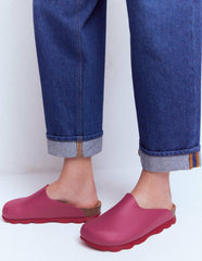 Lyla Colour Block Clogs-Pink/Red / Boden