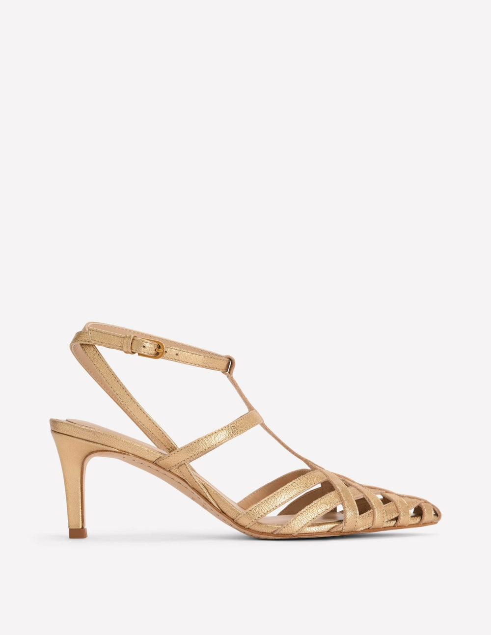Cage Front Heels-Gold / Boden Discount