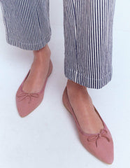 Point Flexi Sole Flats-Pink Suede / Boden Online