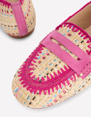 Classic Penny Loafers-Multi Raffia / Boden Discount