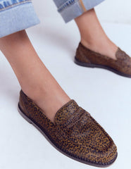 Nya Penny Loafers-Mini Leopard / Boden