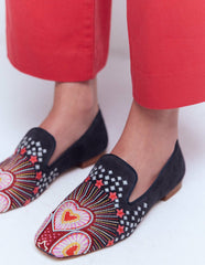 Slipper Cut Loafers-Navy / Boden