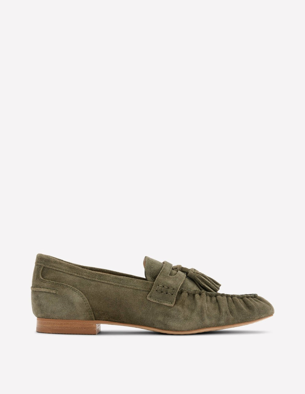 Soft Ruched Loafers-Deep Olive / Boden Sale