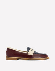 Nya Penny Loafers-Oxblood/Navy / Boden us