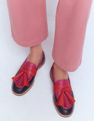 Nya Penny Loafers-Colourblock Tassel / Boden