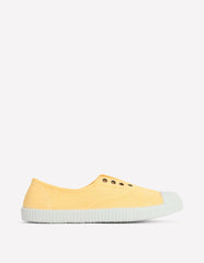 Laceless Canvas Plimsoll-Buttercream / Boden Outlet