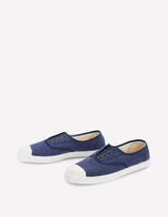 Laceless Canvas Plimsoll-Navy / Boden On sale