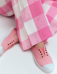 Laceless Canvas Plimsoll-Spring Blossom Pink / Boden