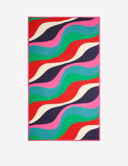 Printed Sarong Scarf-Multi, Rhythmic Wave / Boden On sale