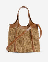 Mini Straw Tote-Natural / Boden