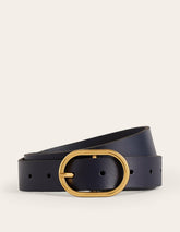 Classic Leather Belt-Navy / Boden On sale