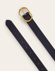Classic Leather Belt-Navy / Boden On sale