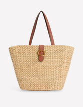 Buckle Tote-Natural Raffia / Boden Outlet