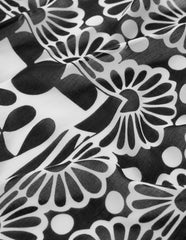 Printed Sarong Scarf-Black, Geo Stamp / Boden Discount