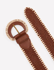 Woven Stitch Belt-Tan / Boden Sale