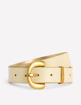 Chunky Buckle Belt-Ecru / Boden