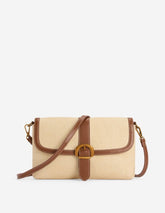 Buckle Crossbody Bag-Natural Raffia / Boden Outlet