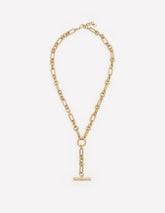 Drop Chain T-bar Necklace-Gold Colour / Boden