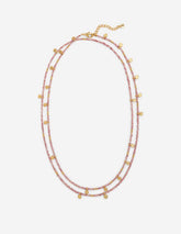 Double Strand Bead Necklace-Pink / Boden Outlet