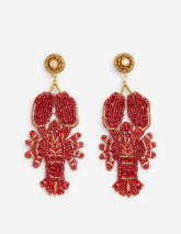 Novelty Beaded Earrings-Lobster / Boden