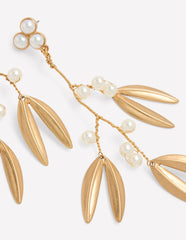 Festive Metal Earrings-Pearl / Boden Online