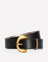 Chunky Buckle Belt-Black / Boden Sale
