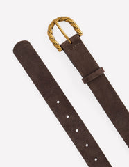Twist Buckle Belt-Brown / Boden Sale