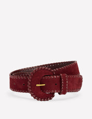 Covered Whipstitch Belt-Oxblood / Boden Sale