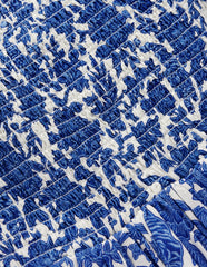 Bow Back Shirred Dress-Bright Blue Jungle Woodblock / Boden Discount