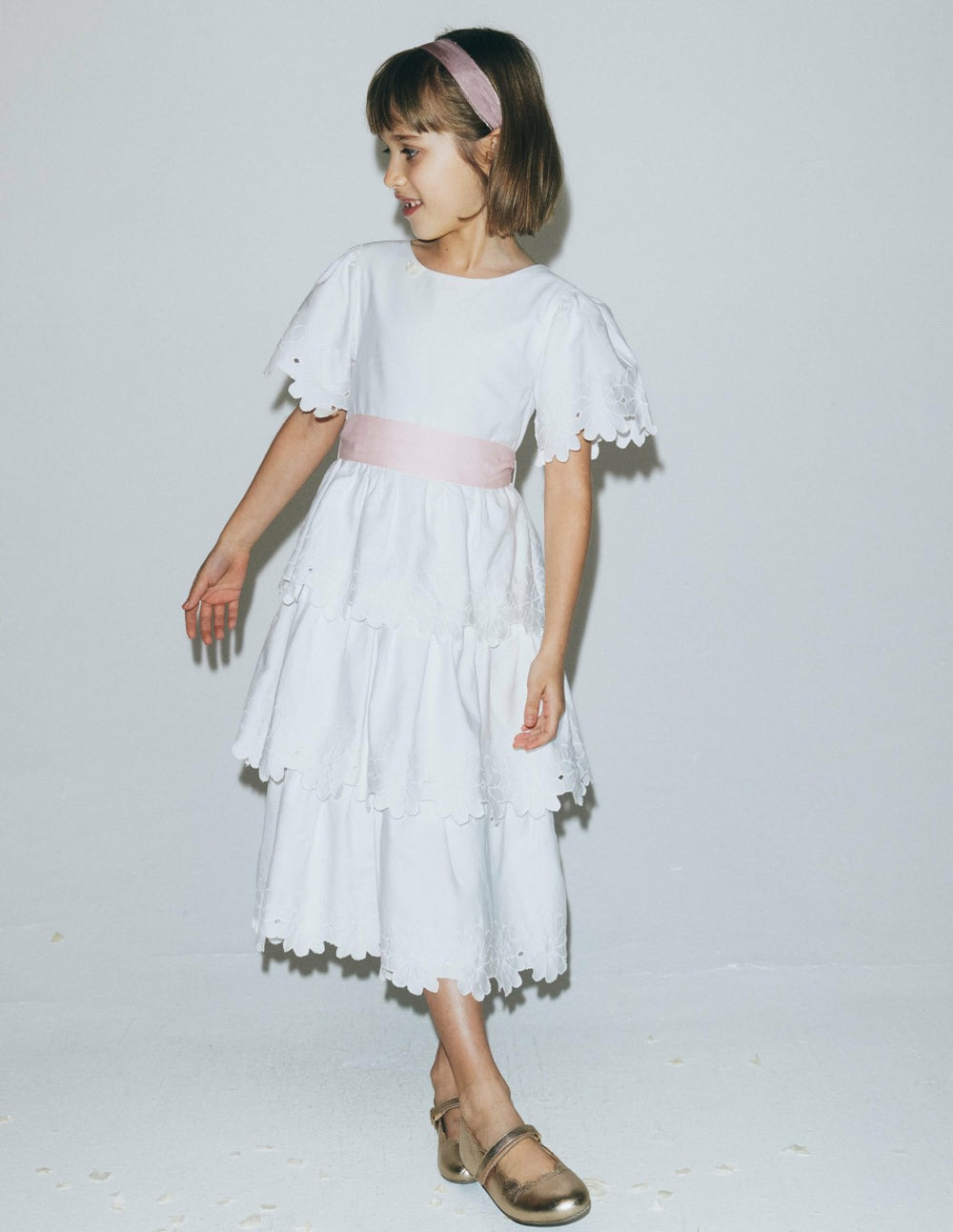 Flower Hem Occasion Dress-Soft Ivory / Boden Outlet