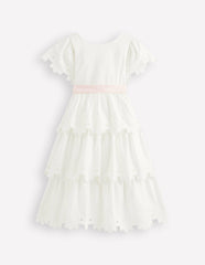 Flower Hem Occasion Dress-Soft Ivory / Boden Outlet