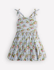 Ruched Bodice Bubble Dress-Vintage Floral / Boden Outlet