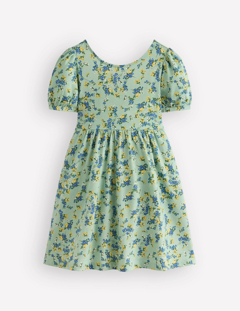 Ballerina Jersey Dress-Green Floral / Boden Sale