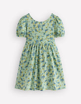 Ballerina Jersey Dress-Green Floral / Boden Sale