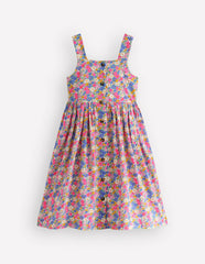 Remy Button Through Dress-Pink Ditsy Floral / Boden Online