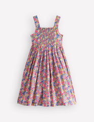 Remy Button Through Dress-Pink Ditsy Floral / Boden Online