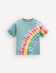 Tie Dye Logo Top-Dawn Blue Rainbow / Boden Discount