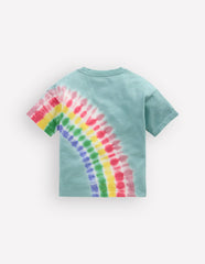 Tie Dye Logo Top-Dawn Blue Rainbow / Boden Discount