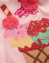 Puff Sleeve Superstitch Top-Lotus Ice Cream / Boden us