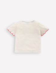 Button-through Blouse-Soft Ivory Embroidery / Boden Outlet