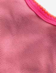 Crochet Trim Ribbed Vest-Pink Haze / Boden Sale